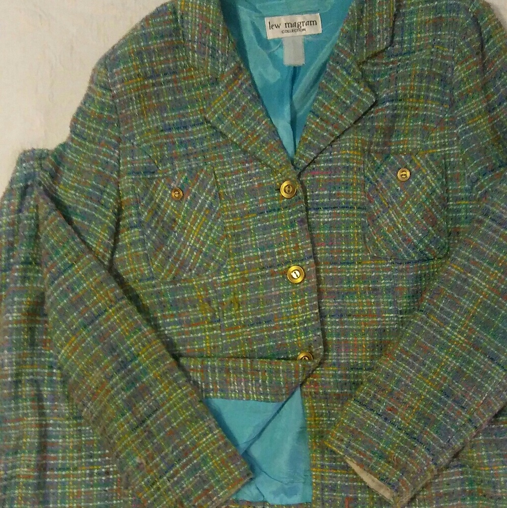 Tweed skirt suit